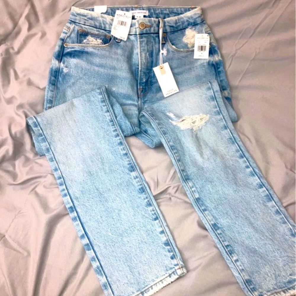 NWT 27 GOOD AMERICAN GOOD CLASSIC BLUE681